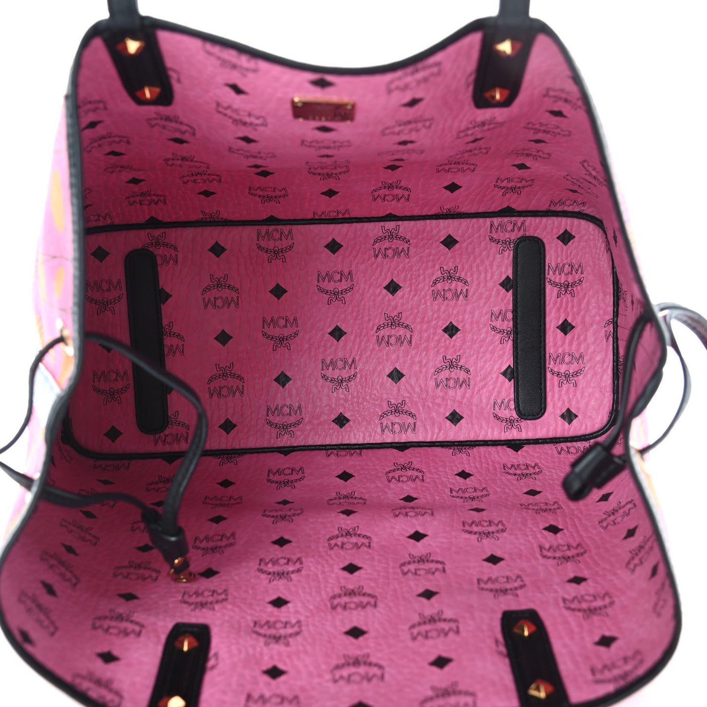 Visetos Medium Reversible Liz Shopper Tote Pink