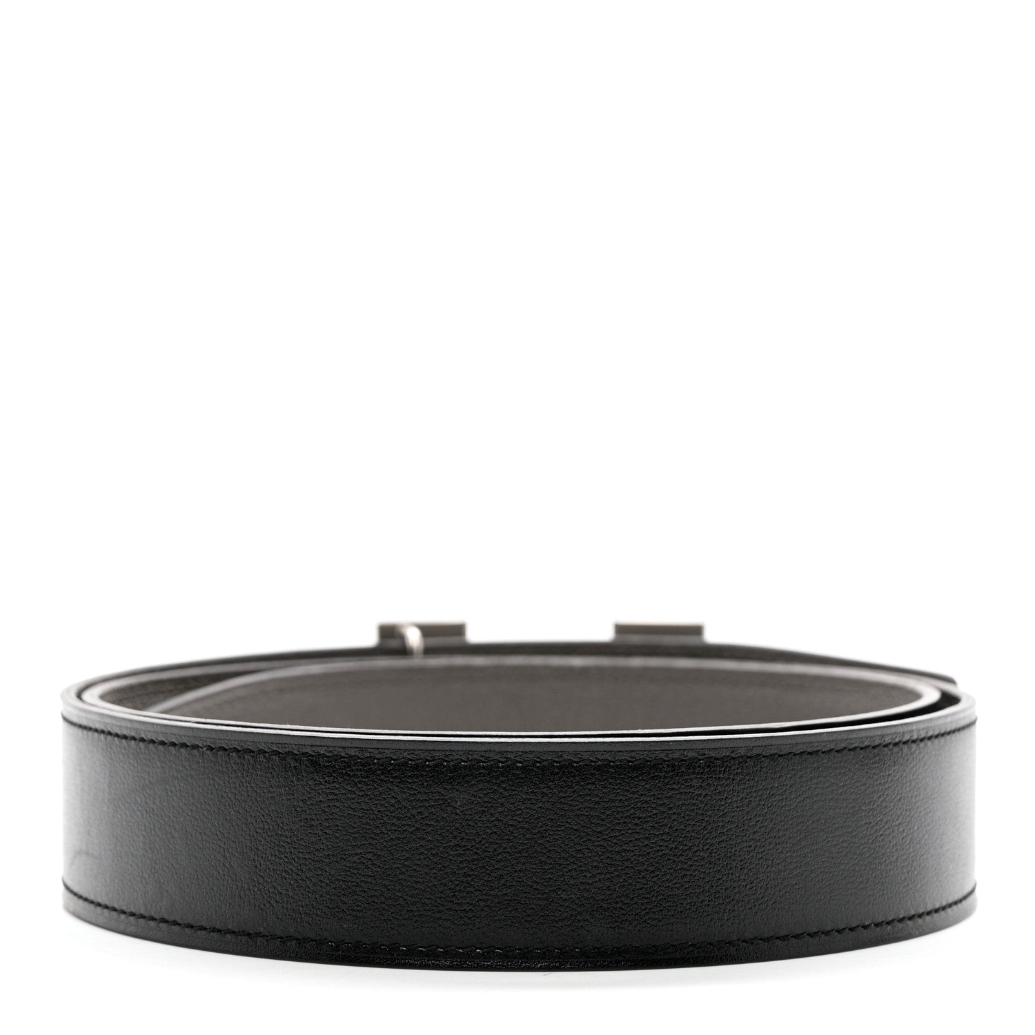Hermes Box Togo 42mm Constance H Belt 85 Black Etain 2 of 8