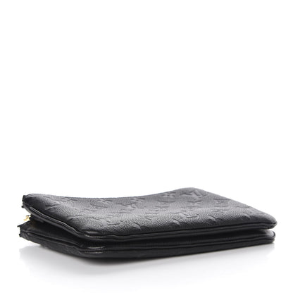 Louis Vuitton Empreinte Double Zip Pochette Black 4 of 9