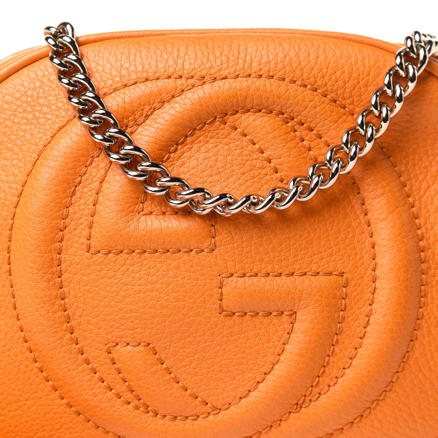Gucci Cellarius Calfskin Mini Soho Chain Bag Curcuma 8 of 10