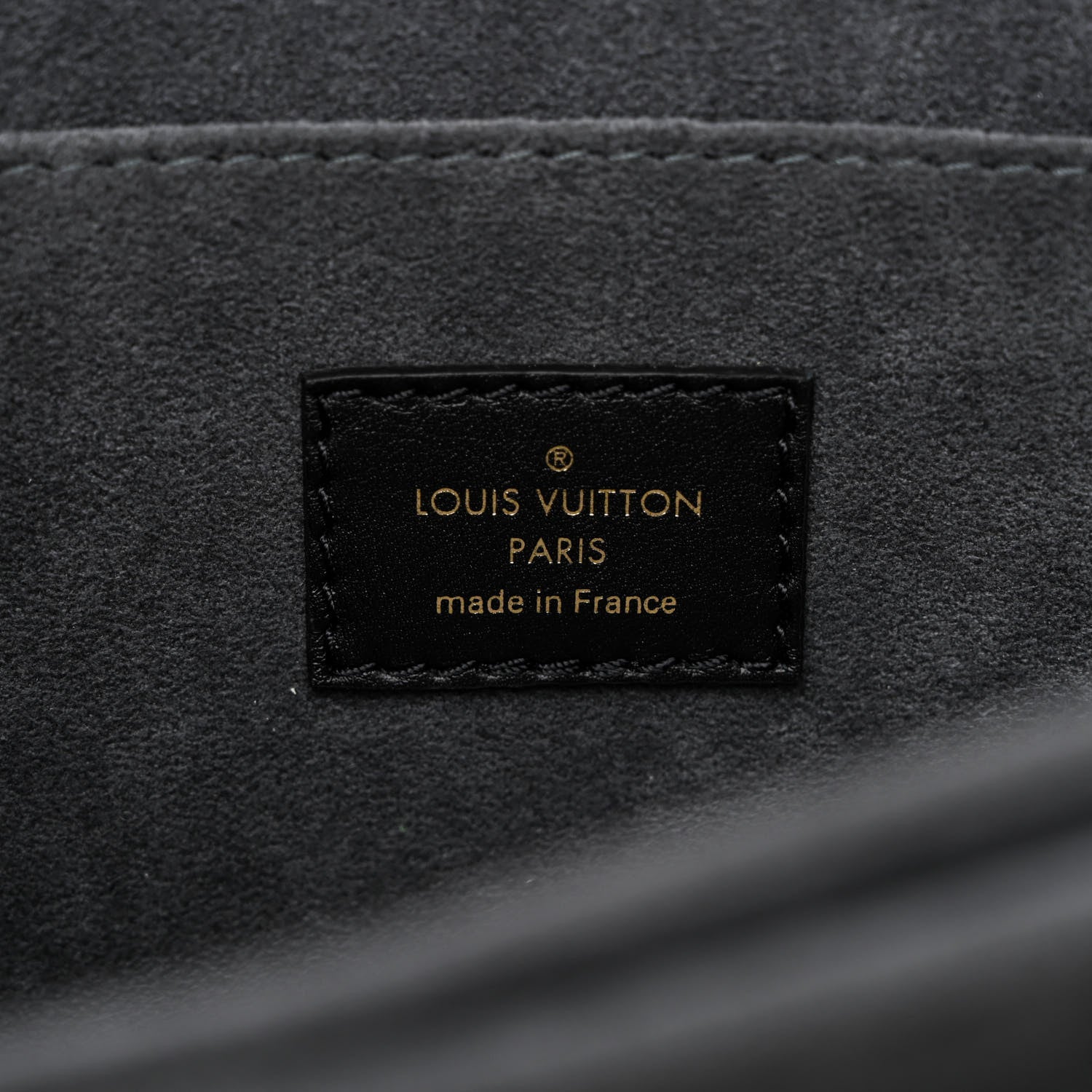 Louis Vuitton Calfskin Nanogram Embossed Dauphine MM Black 6 of 9