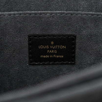 Louis Vuitton Calfskin Nanogram Embossed Dauphine MM Black 6 of 9