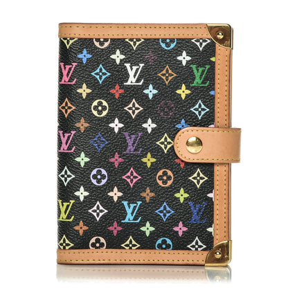 Louis Vuitton Monogram Multicolor Small Ring Agenda Cover Black 1 of 6