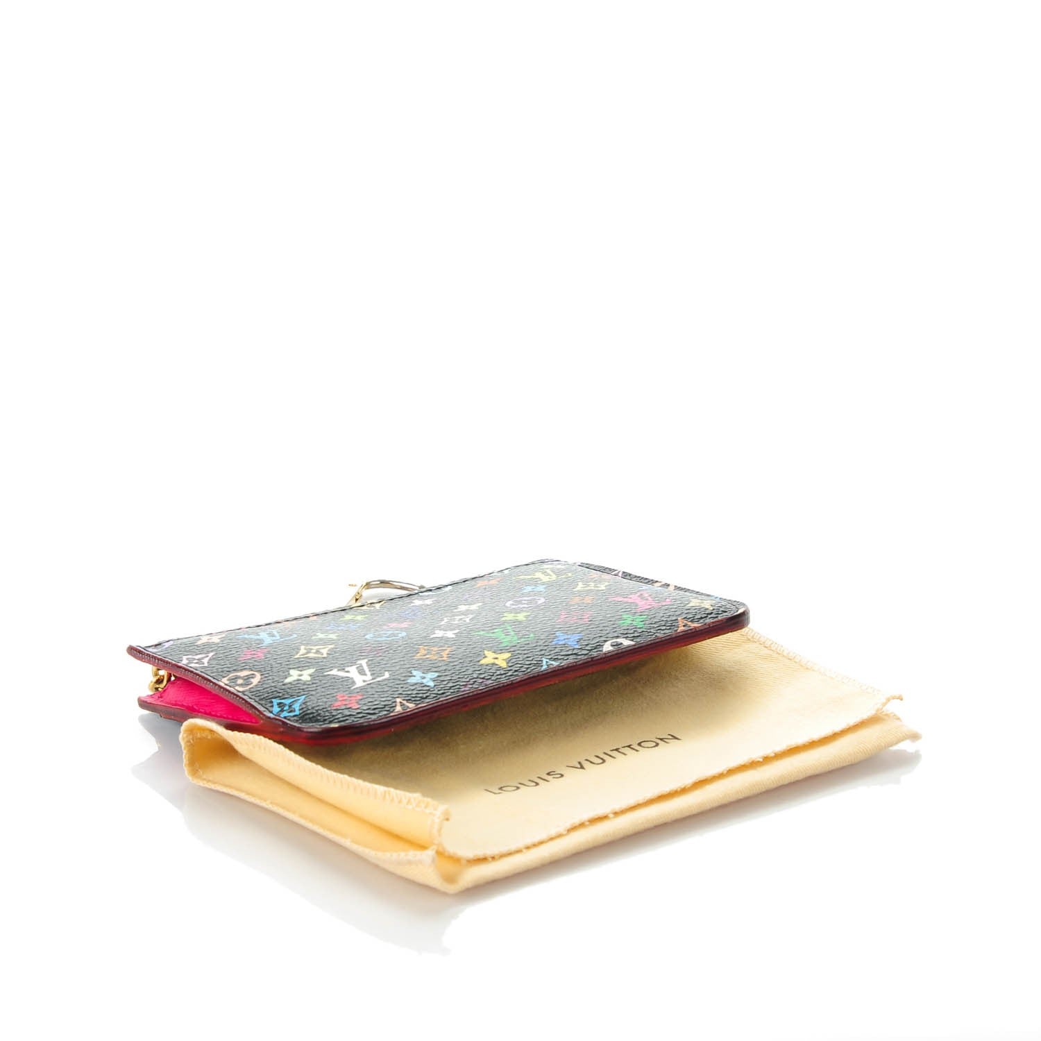 Louis Vuitton Monogram Multicolor Key Pouch Black Grenade 4 of 7