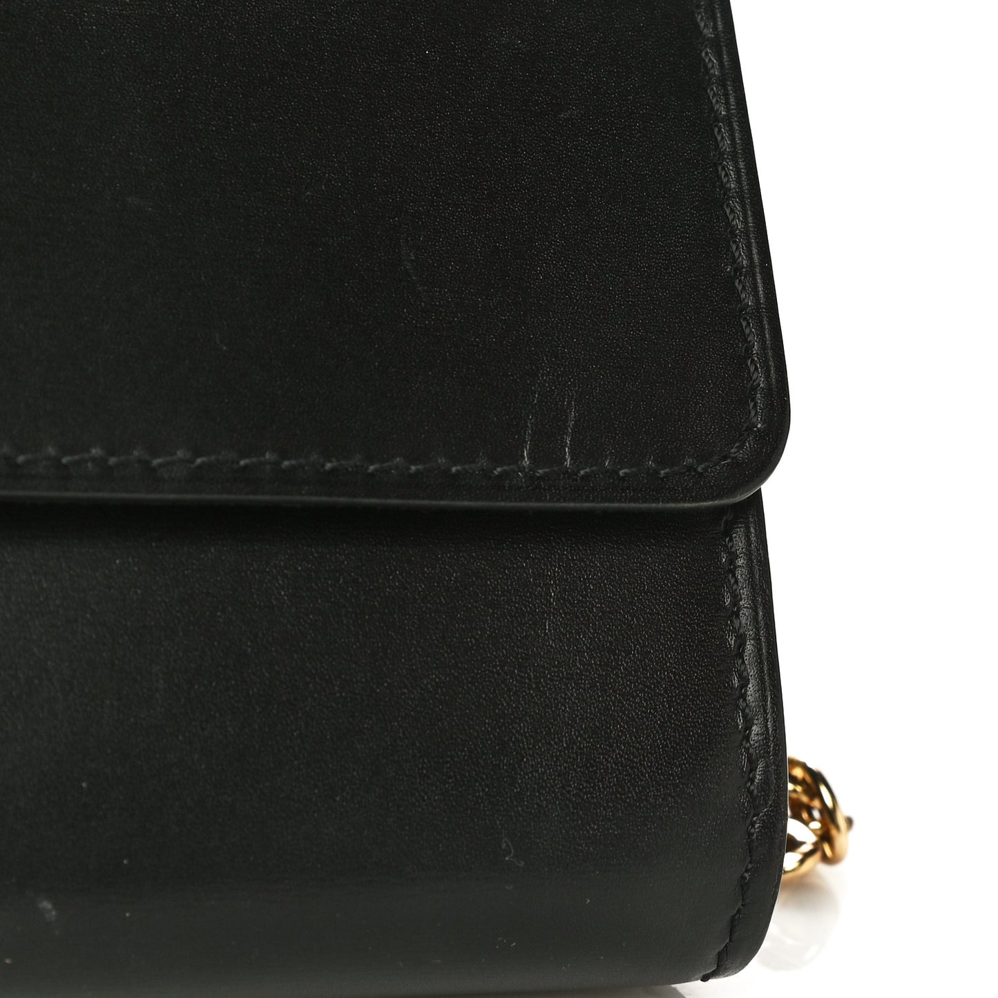 Calfskin Chain Louise GM NM Black