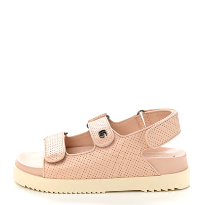 Gucci Malaga Kid Mini Double G Perforated Womens Dad Sandals 36 Skin Rose 1 of 11