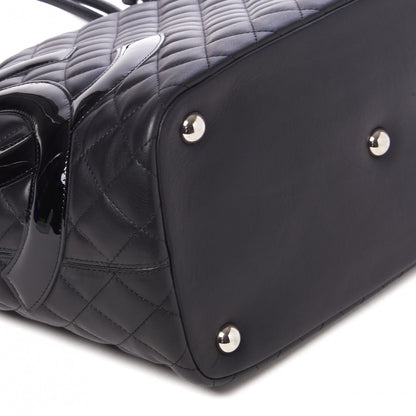 Chanel Calfskin Quilted Large Cambon Tote Black 5 of 9