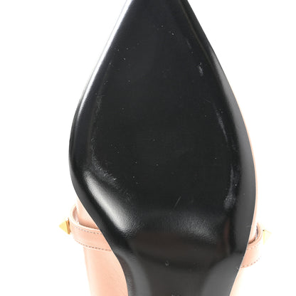 Valentino Garavani Goatskin Rockstud 70mm Slingback Pumps 41 Rose Cannelle 9 of 14
