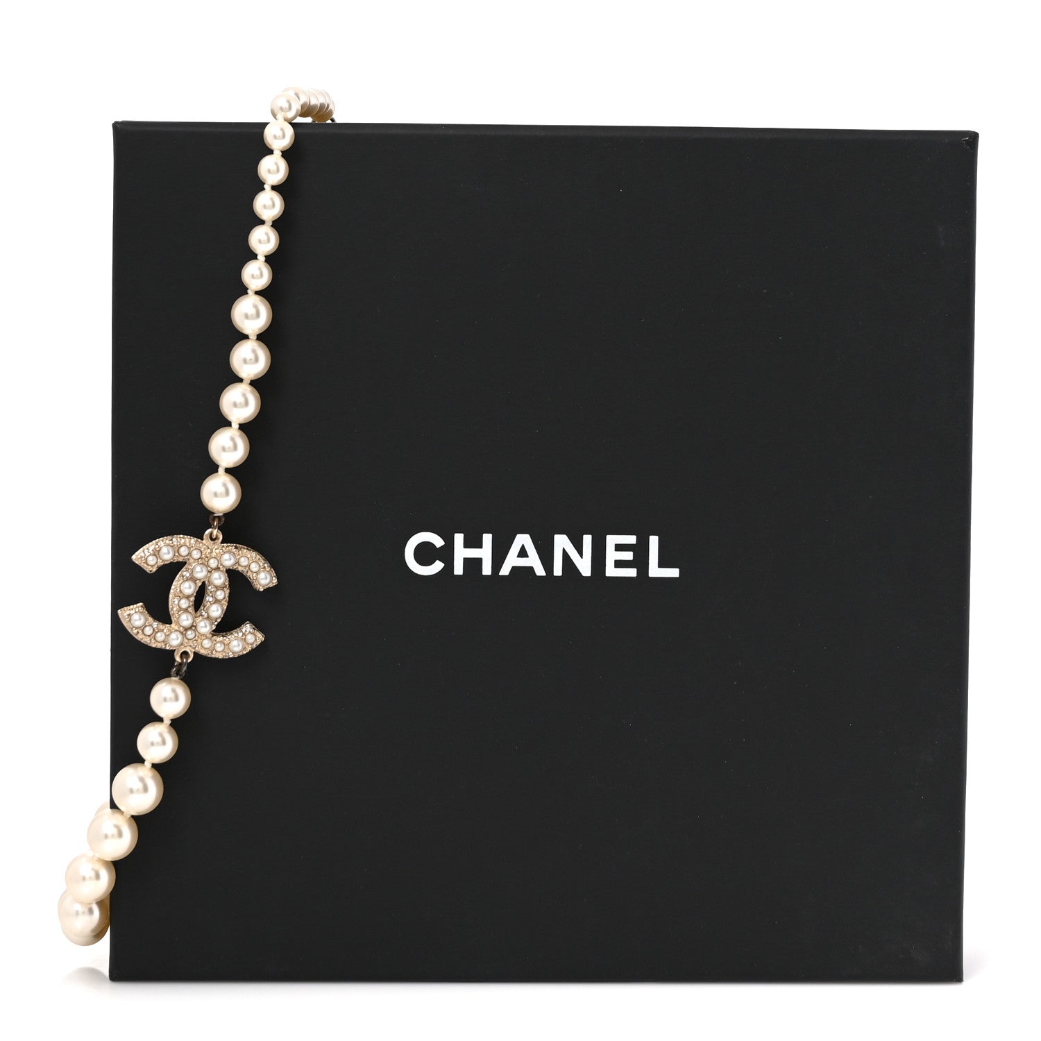 Chanel Pearl CC 100th Anniversary Necklace Light Gold 5 of 5