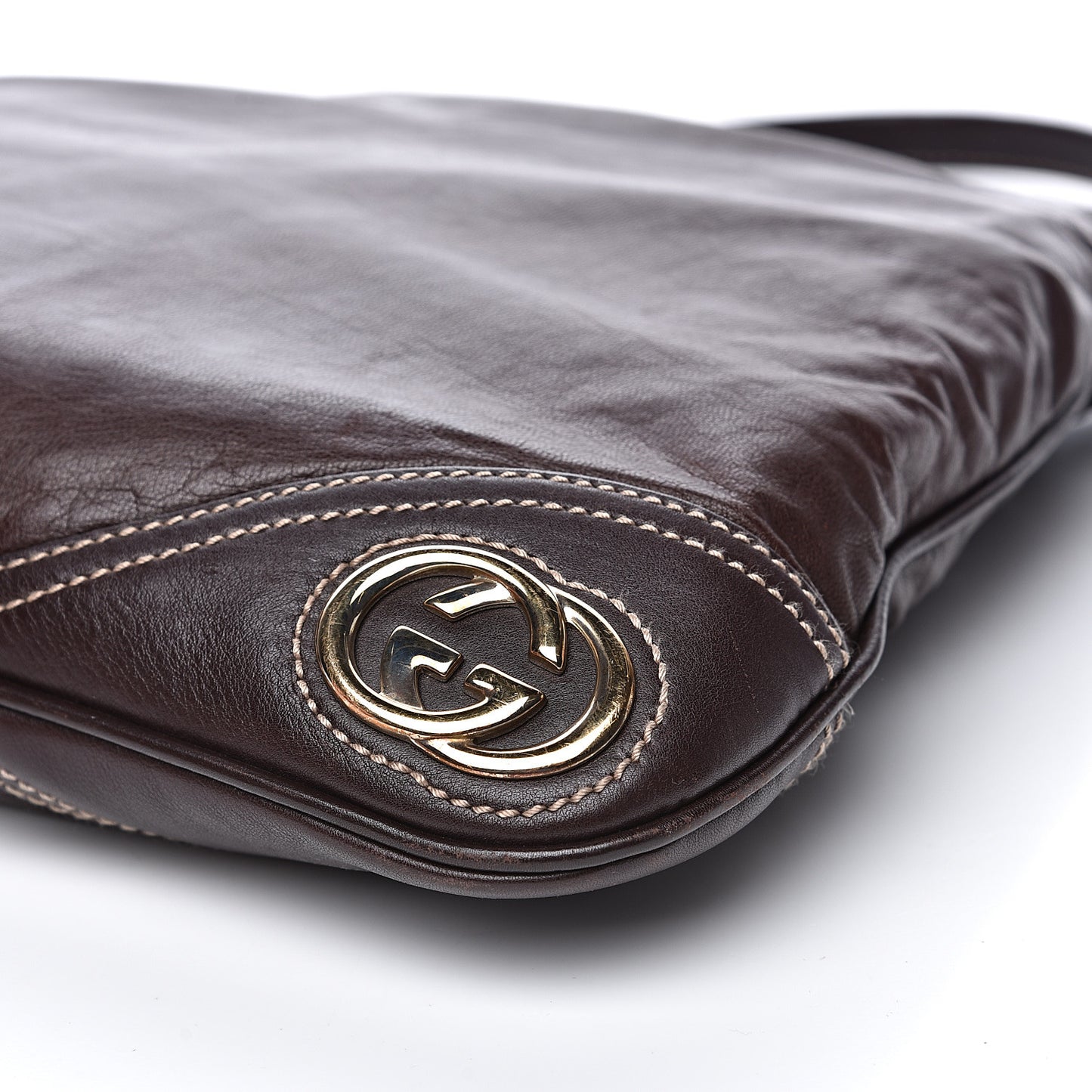 Calfskin Medium New Britt Hobo Dark Brown