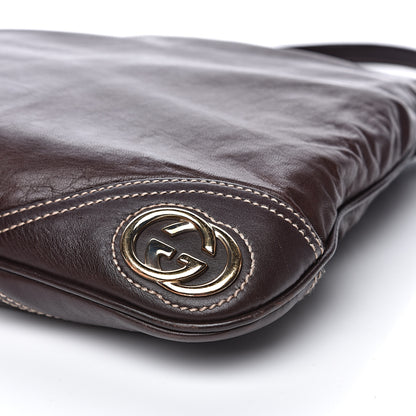 Gucci Calfskin Medium New Britt Hobo Dark Brown 9 of 13