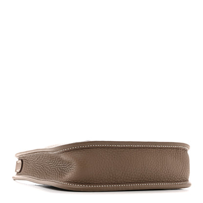 Hermes Taurillon Clemence Amazone Evelyne TPM Etoupe Bleu Indigo 4 of 11