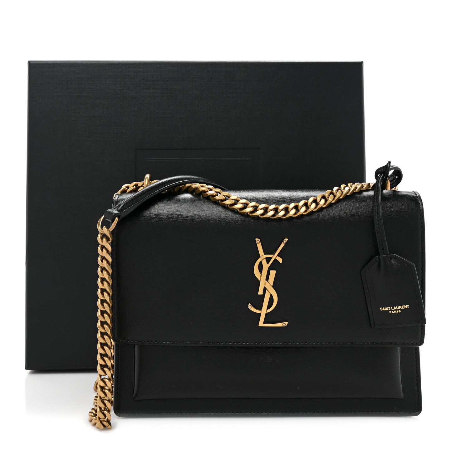 Calfskin Medium Monogram Sunset Black