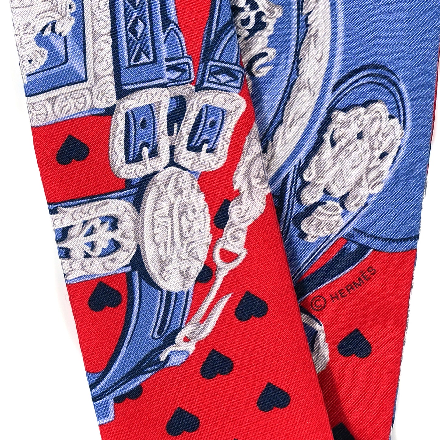 Silk Brides de Gala Love Twilly Rouge Bleu Bordeaux