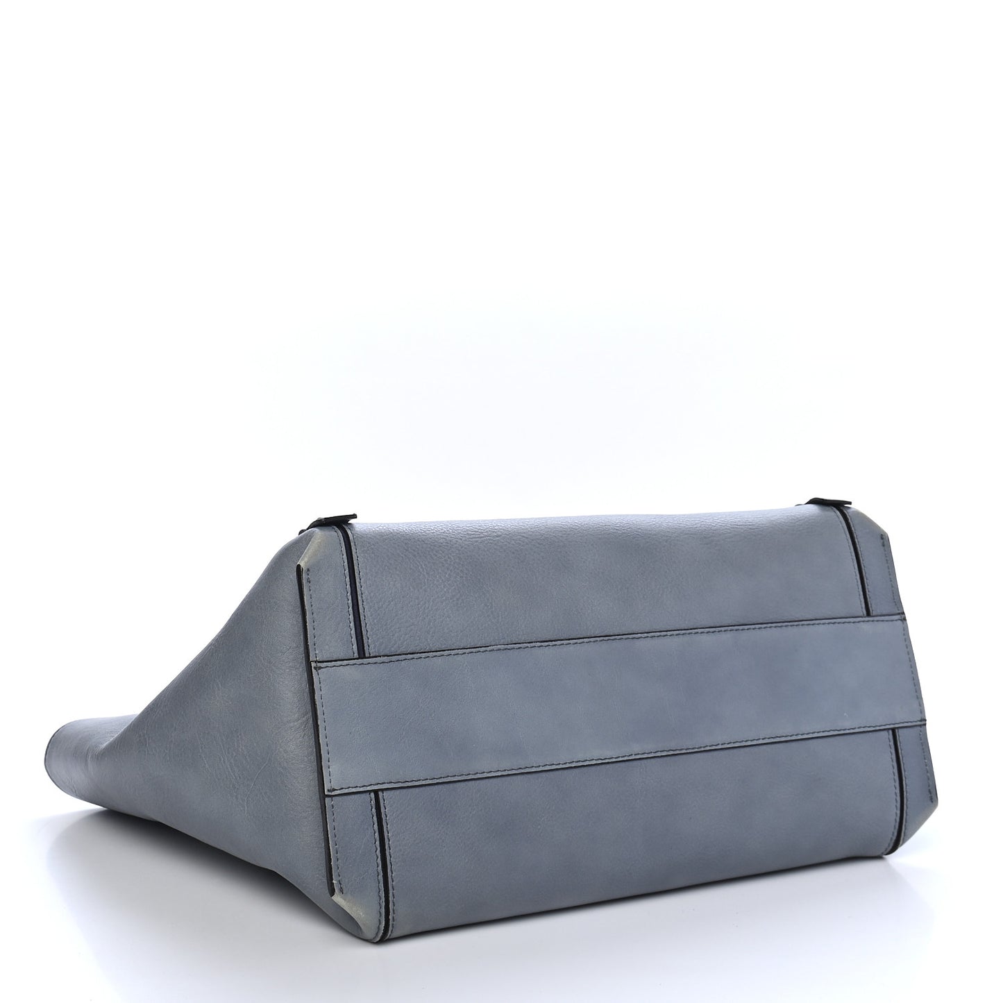 Smooth Calfskin Medium Milo Shopping Tote Blue