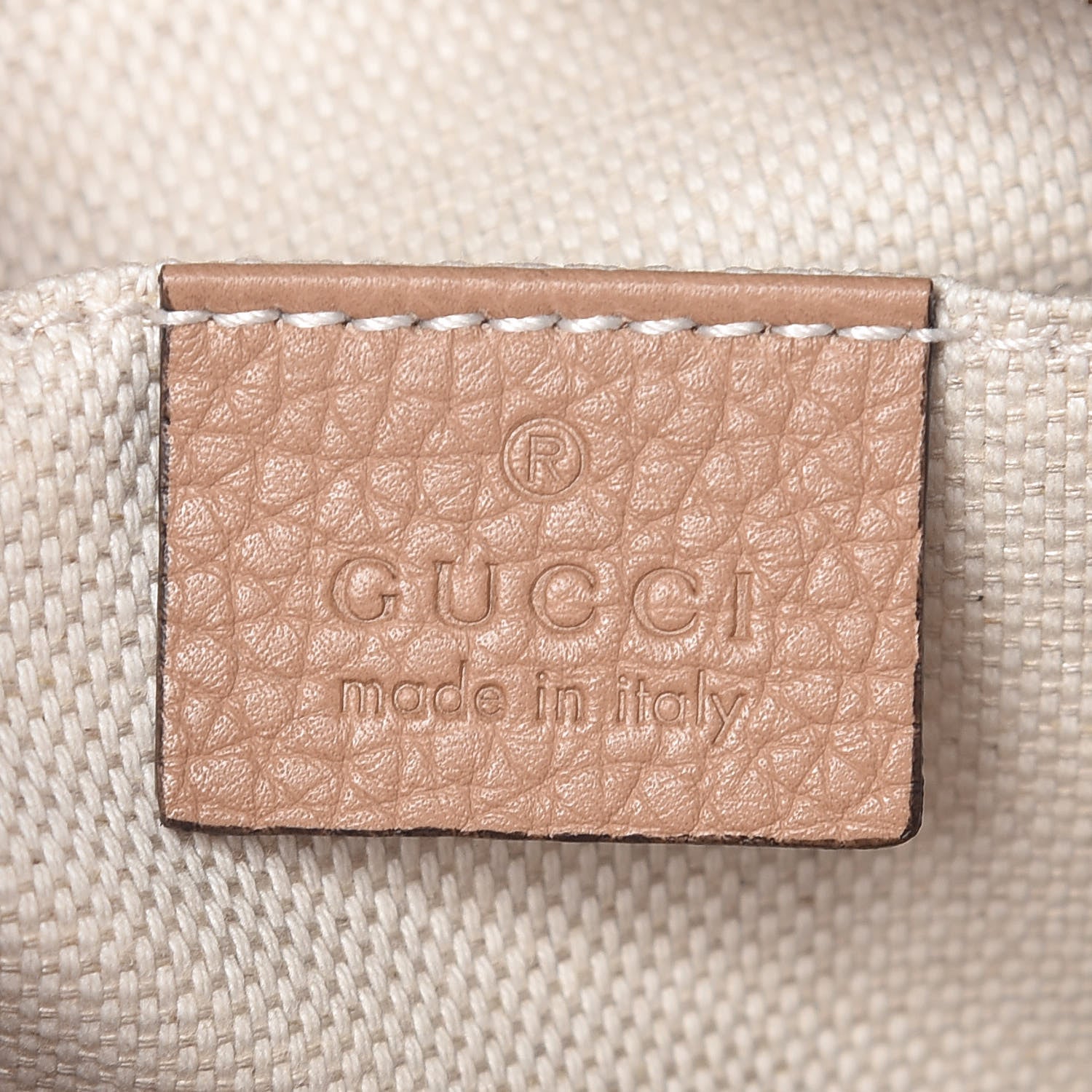 Gucci Pebbled Calfskin Small Soho Disco Bag Rose Beige 6 of 9