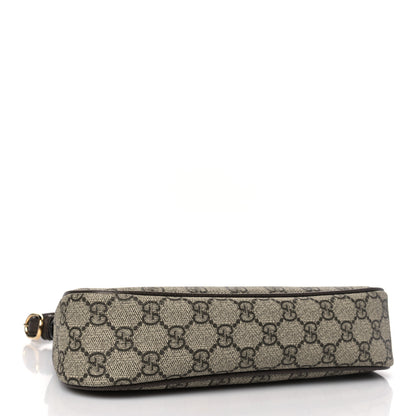 Gucci GG Supreme Monogram Textured Dollar Calfskin Small Ophidia Hobo Beige Ebony New Acero 4 of 9