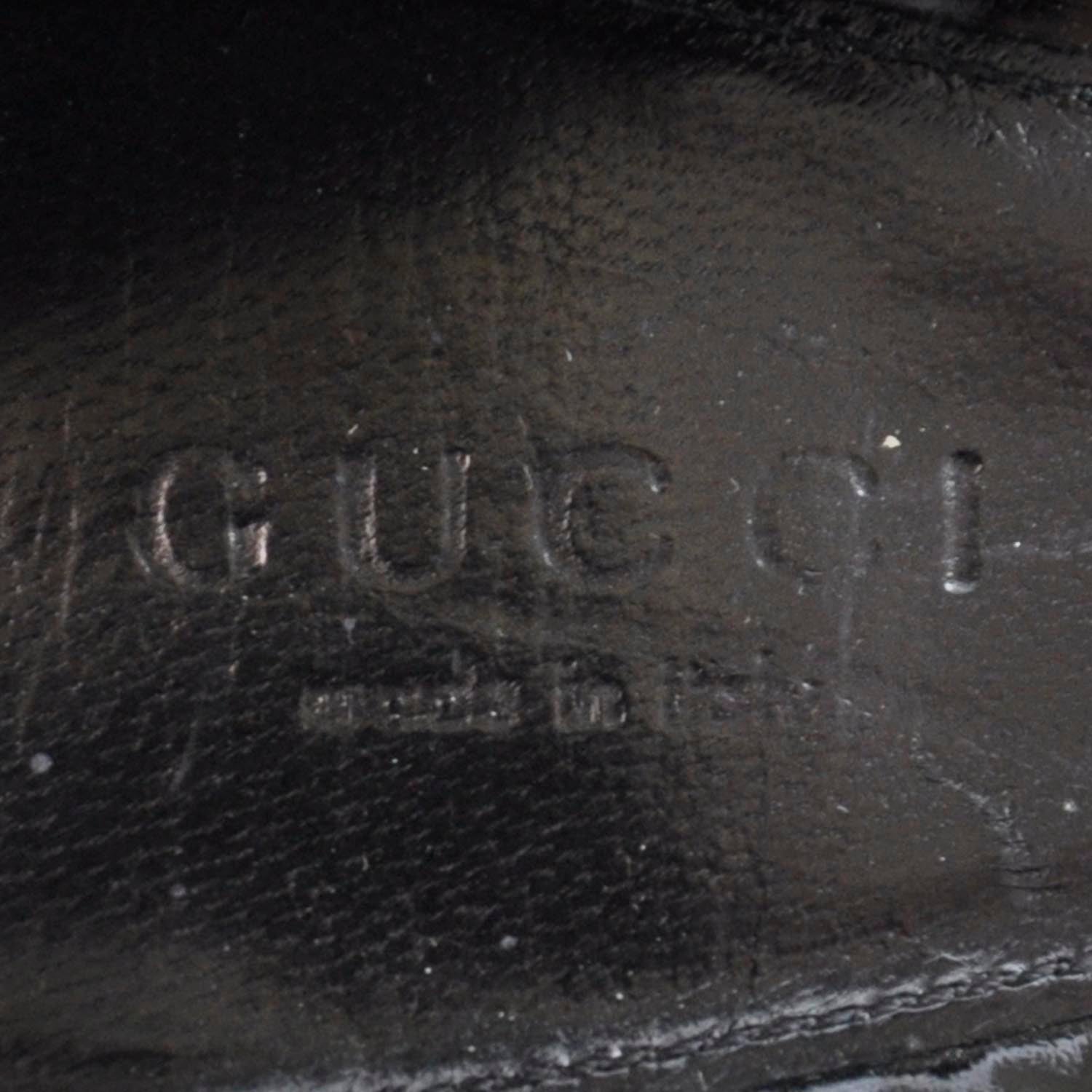 Gucci Patent Horsebit Peep Toe Heels 40.5 Black 5 of 7