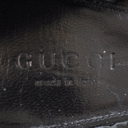 Gucci Patent Horsebit Peep Toe Heels 40.5 Black 5 of 7