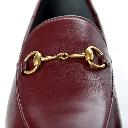 Gucci Lambskin Womens Brixton Horsebit Loafers 38 Vintage Bordeaux 8 of 8