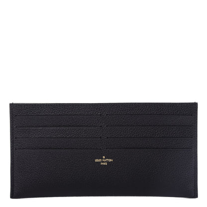 Louis Vuitton Calfskin Felicie Chain Wallet Card Holder Insert Black 1 of 6