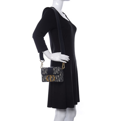 Christian Dior Oblique 30 Montaigne Box Bag Blue 2 of 11