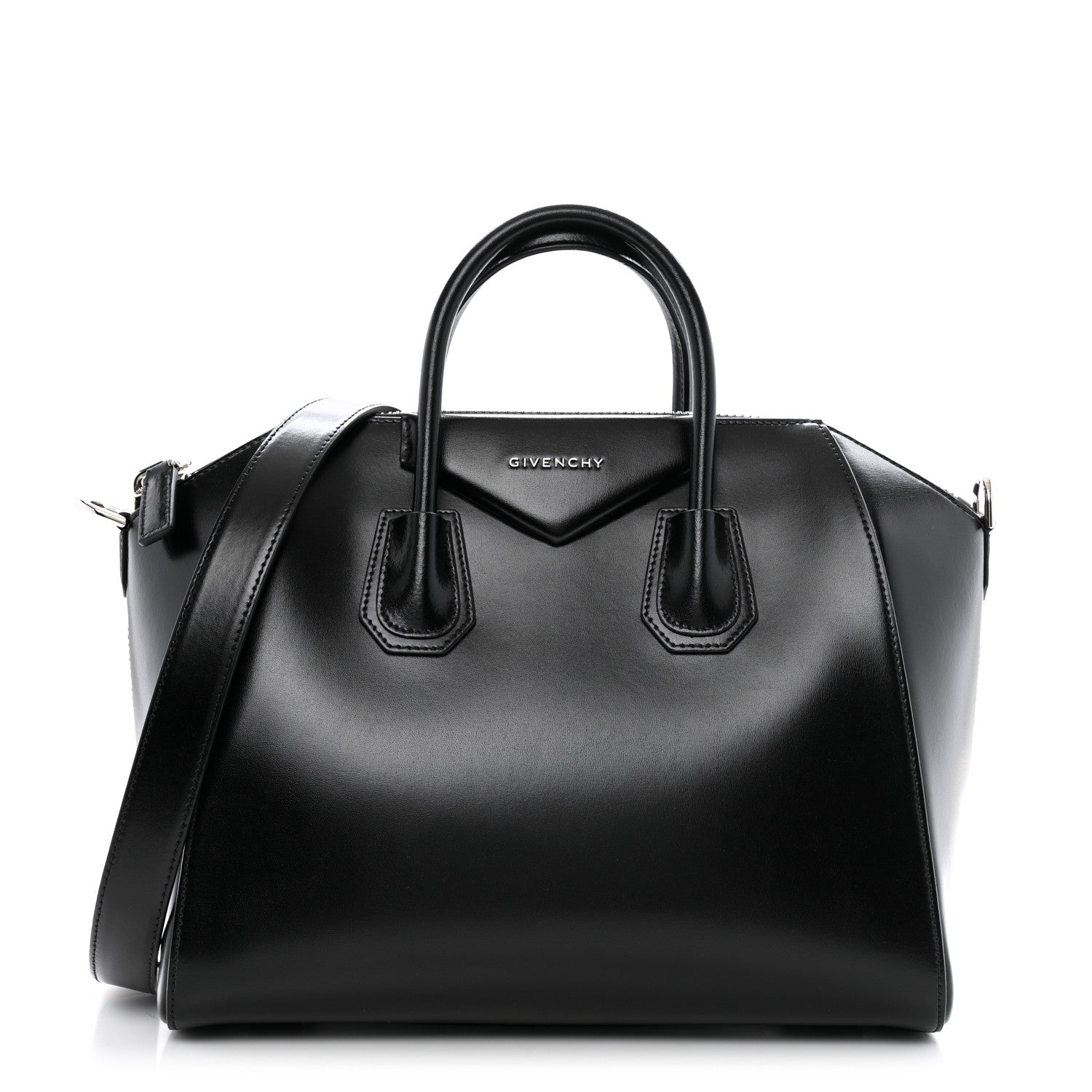Givenchy Shiny Lord Calfskin Medium Antigona Black 1 of 10
