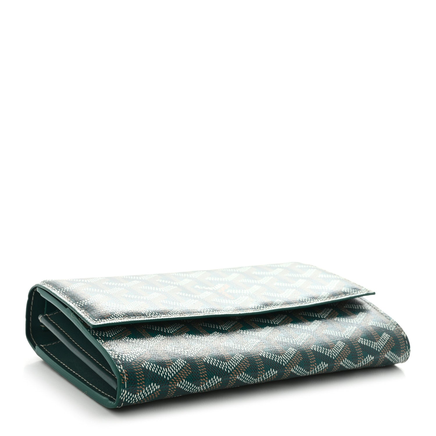Goyard Goyardine Varenne Continental Wallet Green 4 of 10