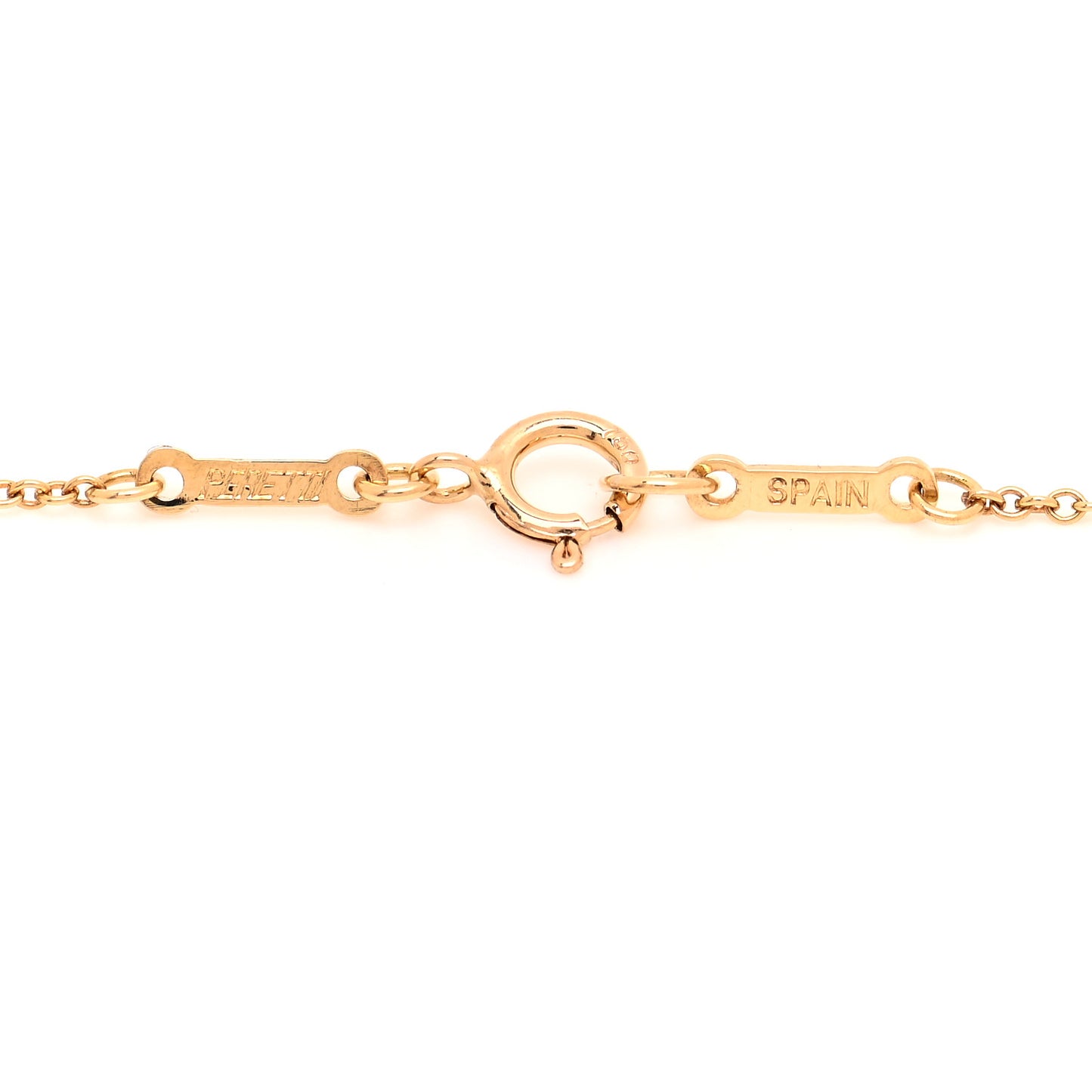 18K Yellow Gold 16mm Elsa Peretti Open Heart Pendant Necklace