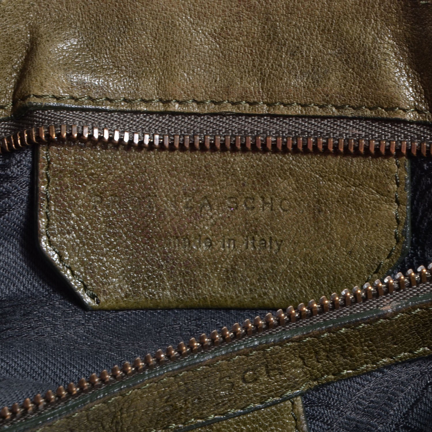 Proenza Schouler Lambskin PS1 Large Satchel Military 7 of 11