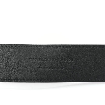 Saint Laurent Smooth Calfskin Monogram Square Buckle Belt 90 36 Black 4 of 5