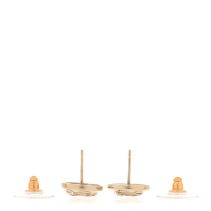 Chanel Metal CC Round Earrings Gold 3 of 4