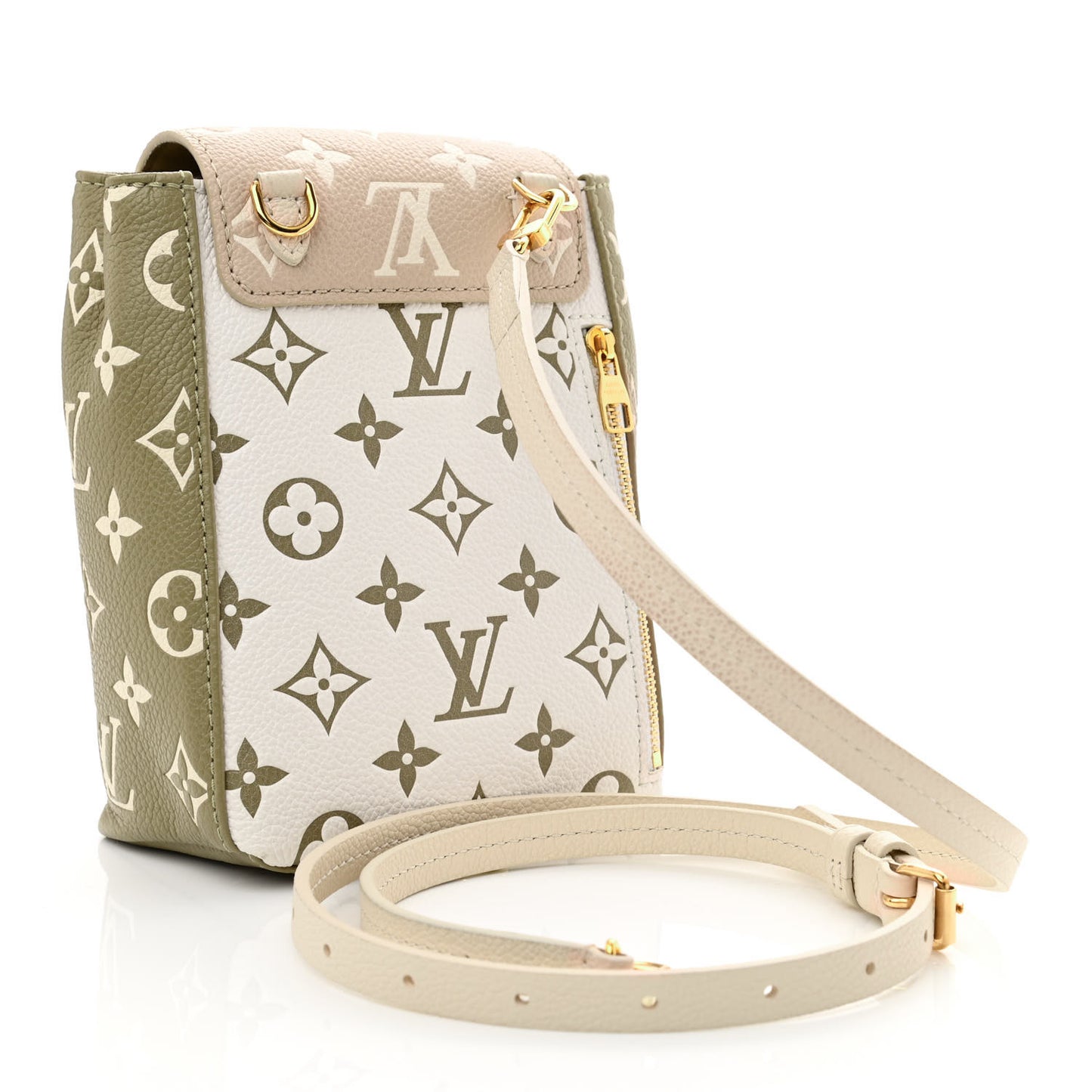 Empreinte Monogram Spring In The City Tiny Backpack Kaki Beige Cream
