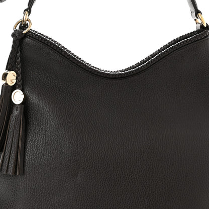 Gucci Pebbled Calfskin Medium Marrakech Hobo Dark Brown 8 of 10