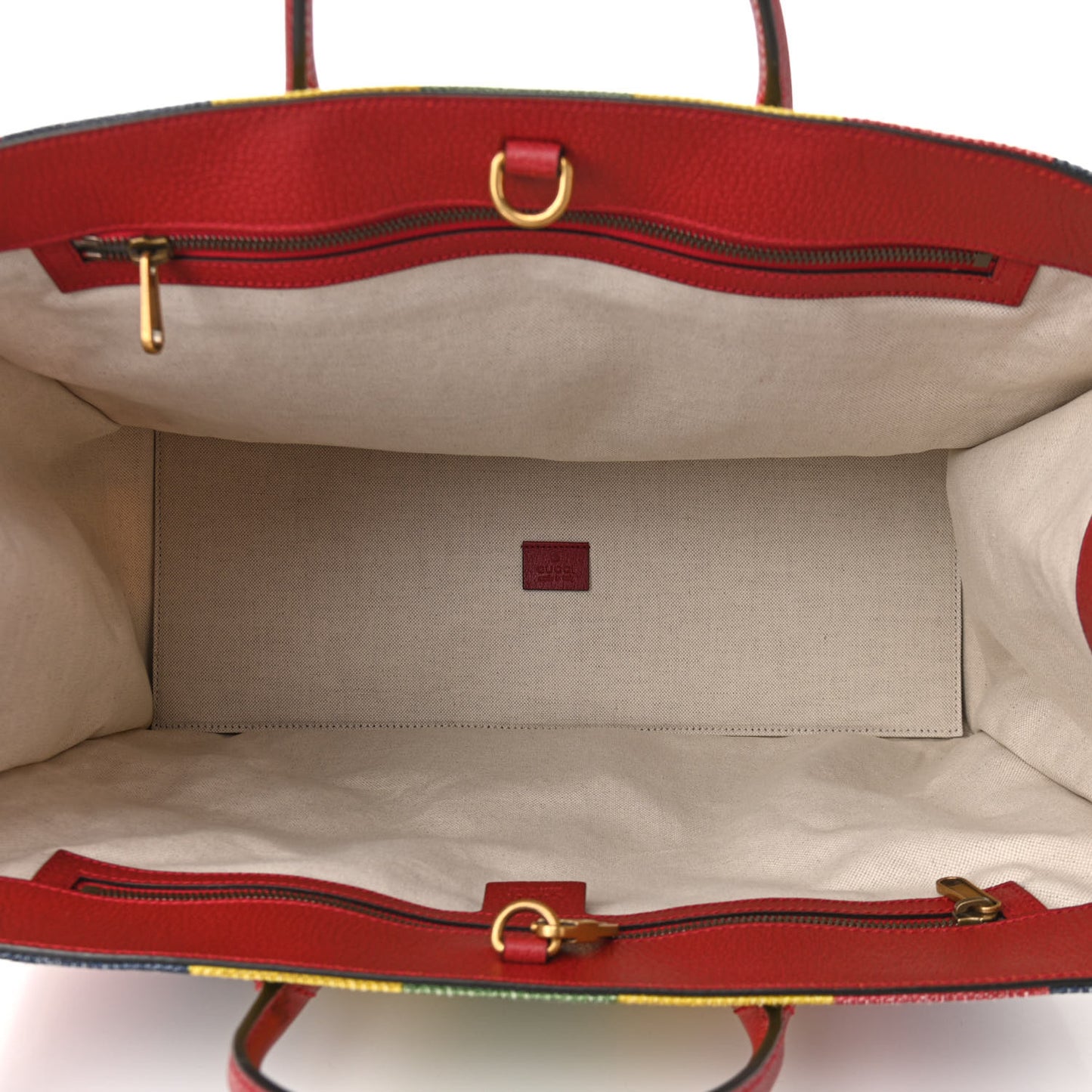 Canvas Marley Stripe Script Logo Large Gucci 100 Tote Bag Multicolor