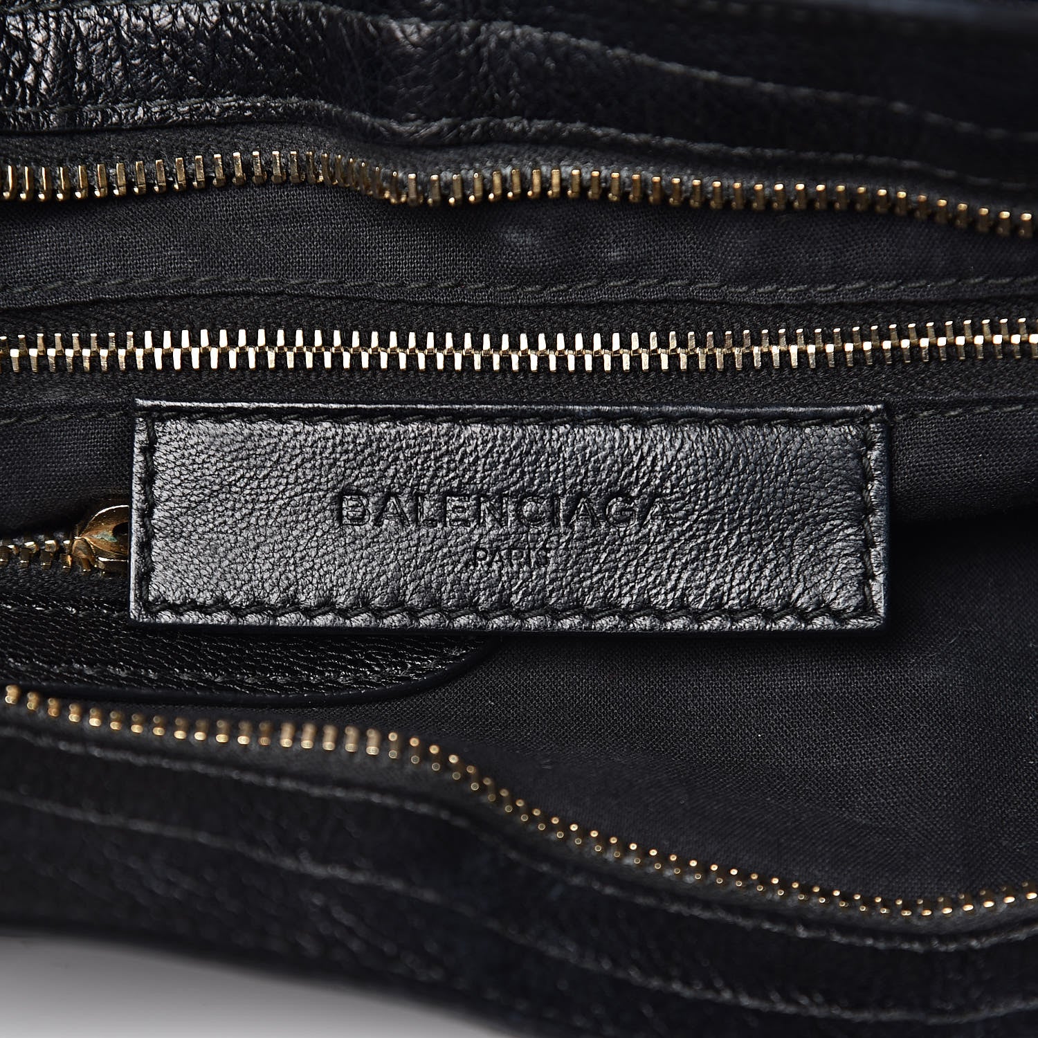 Balenciaga Chevre Gold Metallic Edge Hardware City Black 6 of 11