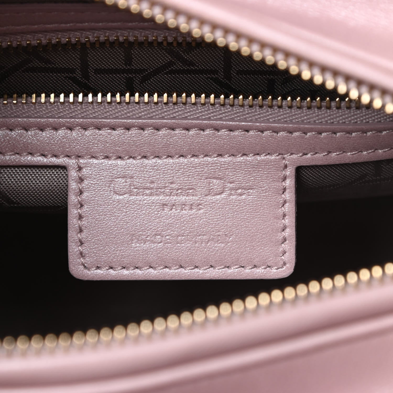Christian Dior Pearly Lambskin Cannage Medium Lady Dior Lotus 6 of 10