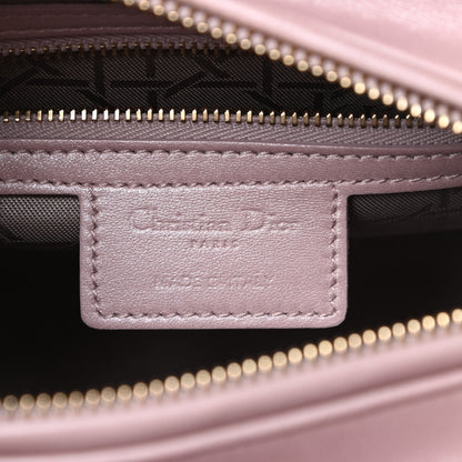 Christian Dior Pearly Lambskin Cannage Medium Lady Dior Lotus 6 of 10