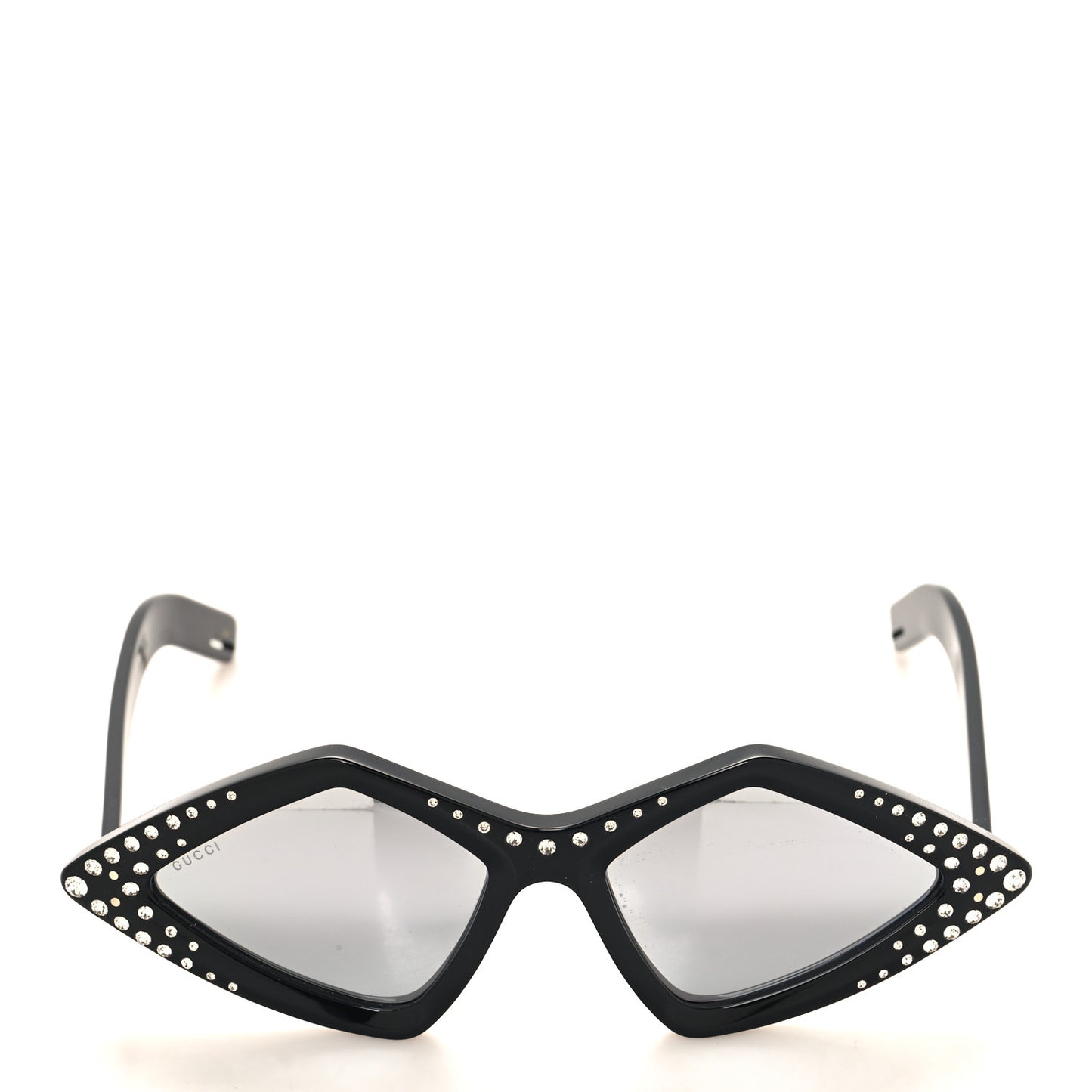 Acetate Geometric Crystal Sunglasses GG0496S Black