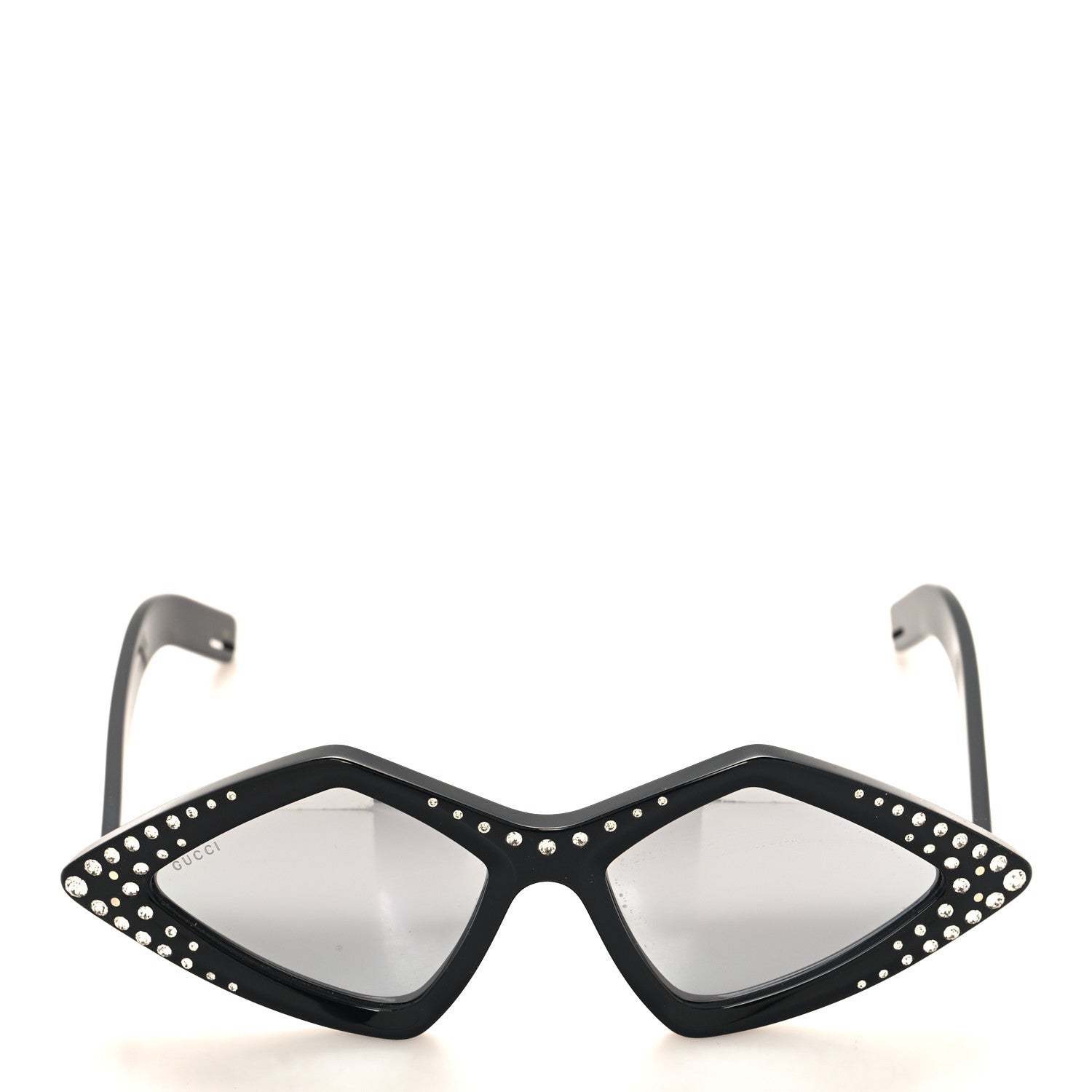 Gucci Acetate Geometric Crystal Sunglasses GG0496S Black 2 of 7
