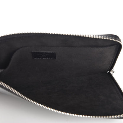 Louis Vuitton Calfskin Souple Pochette Jour PM Black 5 of 8