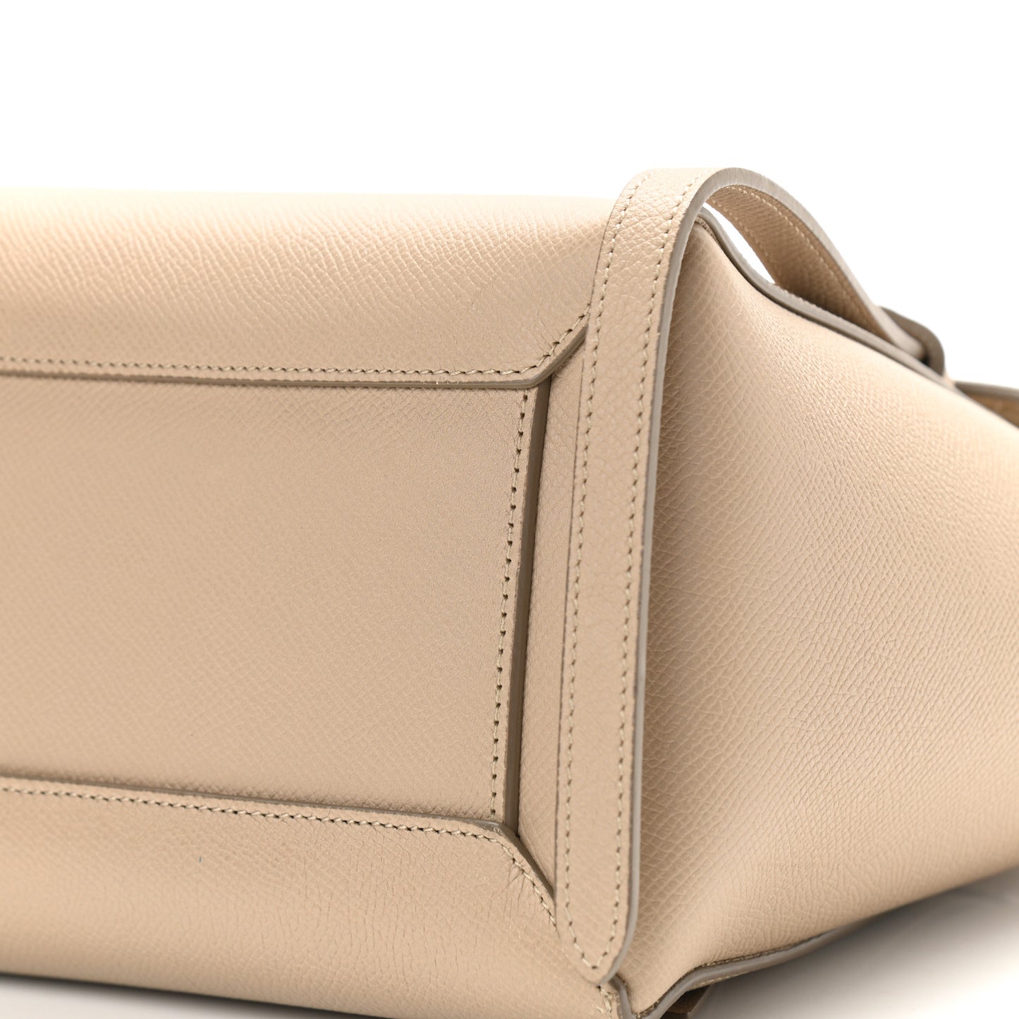 Grained Calfskin Micro Belt Bag Light Taupe