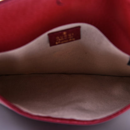 Gucci X DORAEMON Mini Vintage GG Supreme Monogram Web Slim Belt Bag Beige Cherry Red 5 of 14