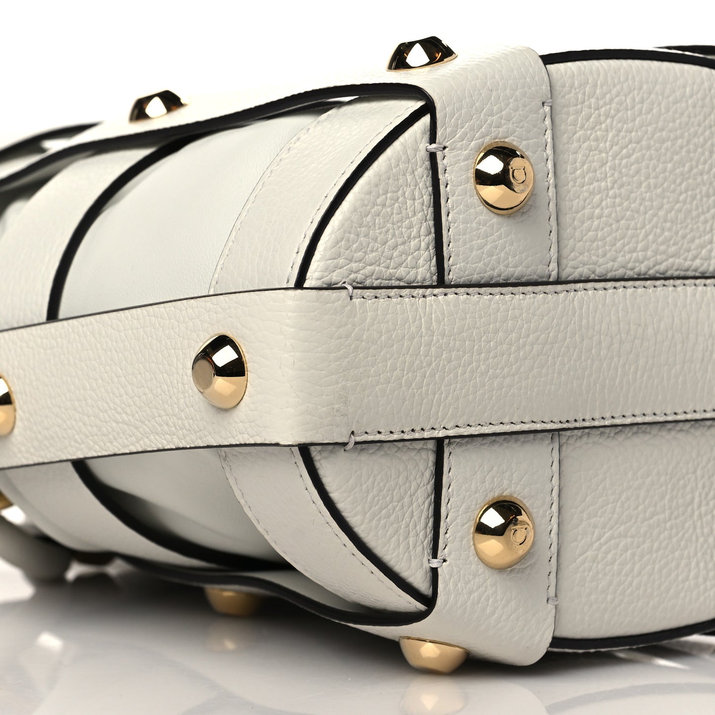 Calfskin Cage Bag White