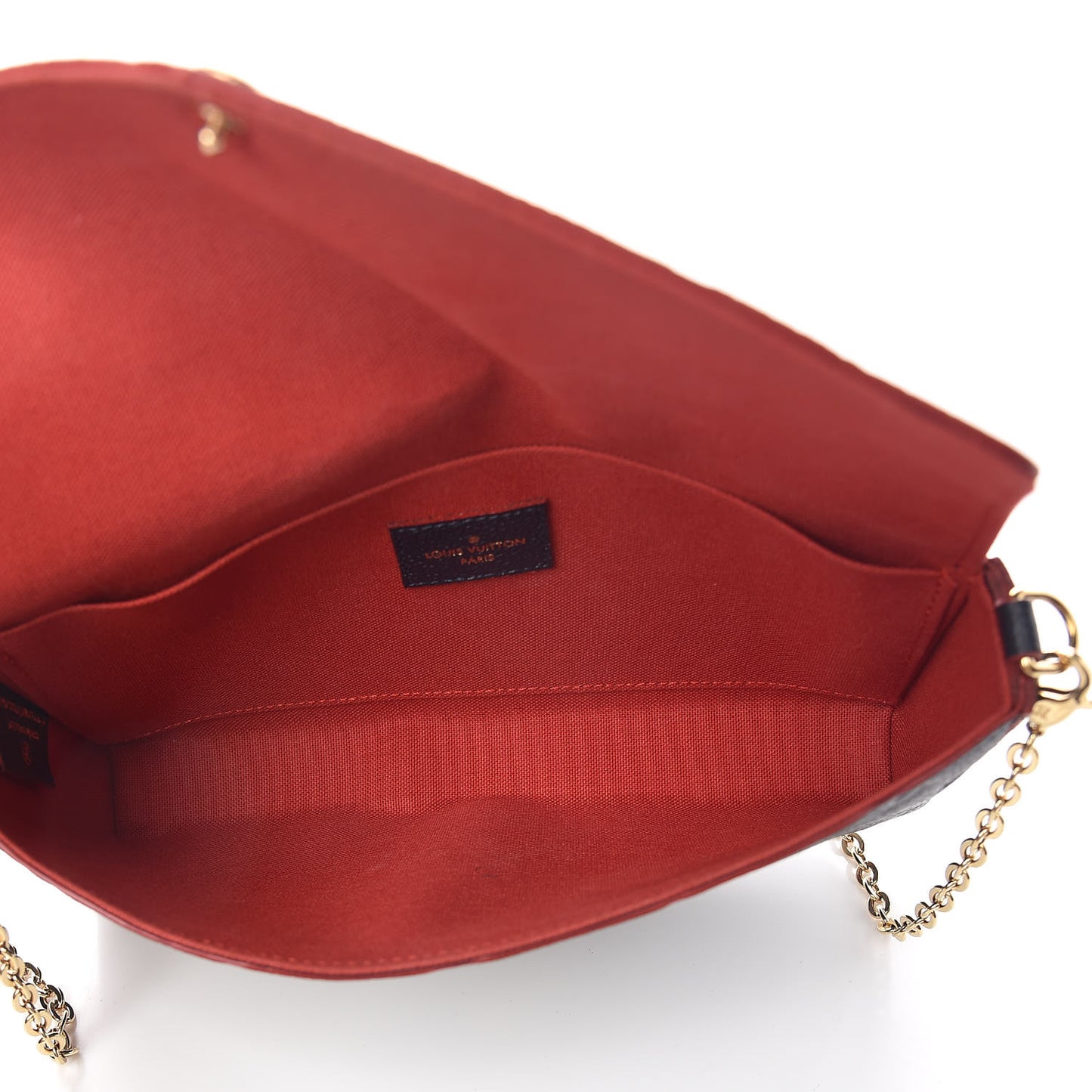 Empreinte Pochette Felicie Chain Wallet Marine Rouge