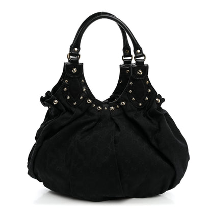 Gucci Monogram Studded Pelham Medium Tote Black 1 of 9