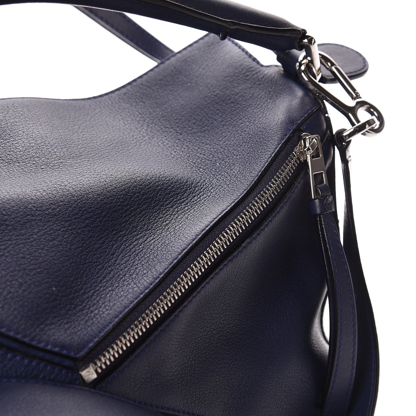 Calfskin Medium Puzzle Bag Marine