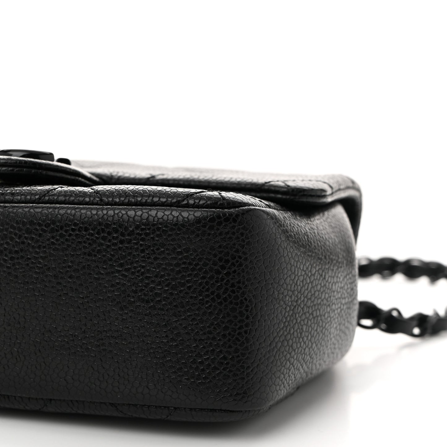 Caviar Quilted Incognito Mini Square Flap Black