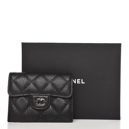 Chanel Caviar Quilted Card Holder Wallet Black 9 of 9