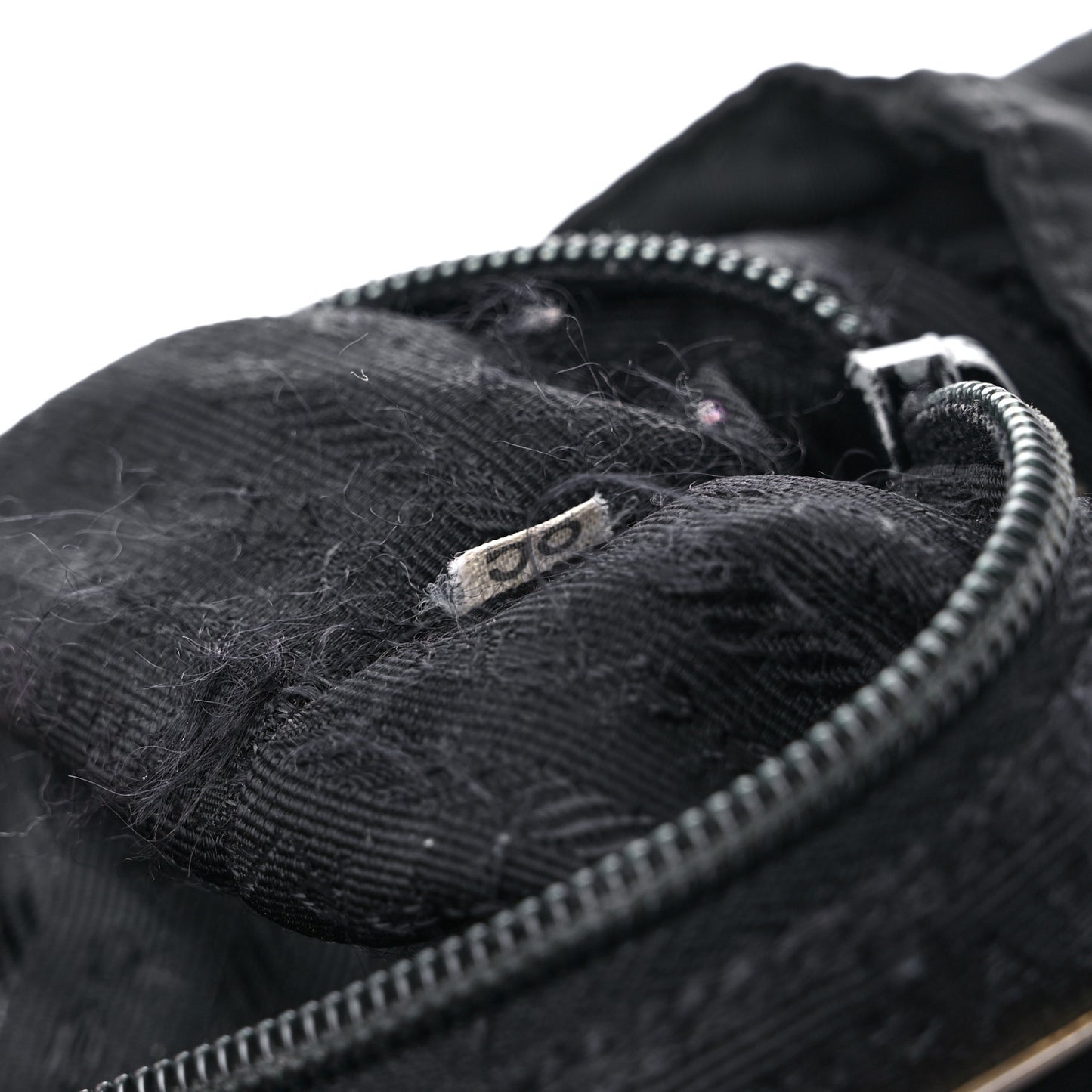 Tessuto Nylon Crocodile Embossed Calfskin Cinch Backpack Black